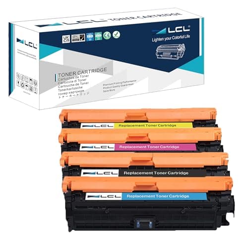 Image of LCL Remanufactured Toner Cartridge 307A CE740A CE741A CE742A CE743A (4PK KCMY) Replacement for HP Color Laserjet CP5225 CP5225n CP5225dn