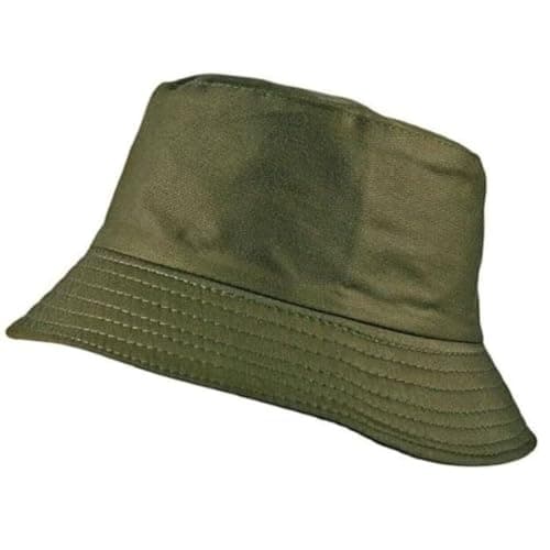 Image of Molten Creek® Plain Cotton Bucket Hats, Lightweight and Comfortable, One Size Fits All, Versatile, Summer Protection and Beach Hats for Men and Women (Cotton, Olive Green)
