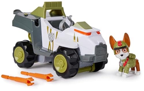 Image of Paw Patrol Jungle Pups, Tracker’s Monkey Vehicle, Toy Truck with Collectible Action Figure, Kids’ Toys for Boys & Girls Aged 3 and Up