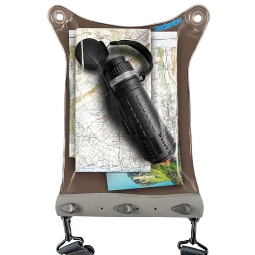 Image of Aquapac Multi-Purpose Large Waterproof Case, 9" by 12", 23 by 31cm, For Maps, Phones, Documents, Waterproof to 10m / 30ft, Shoulder Strap
