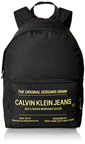 Image of Calvin Klein CKJ Sport Essential Campus Backpack Black with Industrial Print
