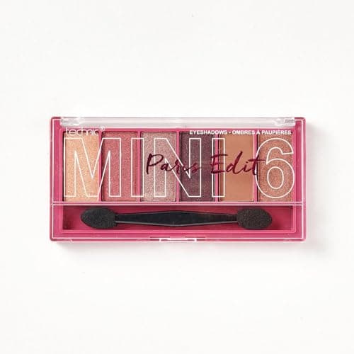 Image of Technic Mini Edit 6 Eyeshadow Palette, Long Lasting and Blendable Matte & Shimmer Shades 7.2g (Paris)