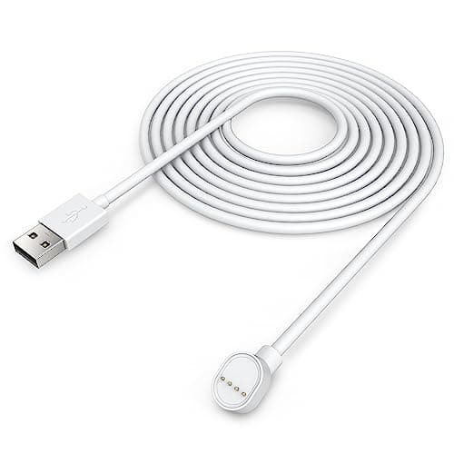 Image of TUSITA 10ft Power Cord Compatible Google Nest Cam Outdoor or Indoor Camera - White, 3M