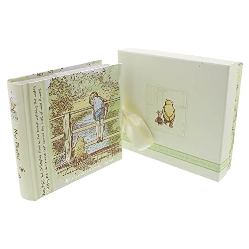 Image of Disney Classic Photo Album Boxed - 'Fine Day' Winnie the Pooh - DI166 White,5cm (H) x 19cm (W) x 21cm (D)