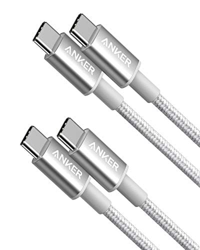 Image of Anker USB C Cable, 2 Pack New Nylon USB C to USB C Cable (3.3ft/1m 60W), for MacBook Pro 2020, iPad Pro 2020, iPad Air 4, Galaxy S20, Switch, Pixel, LG and More
