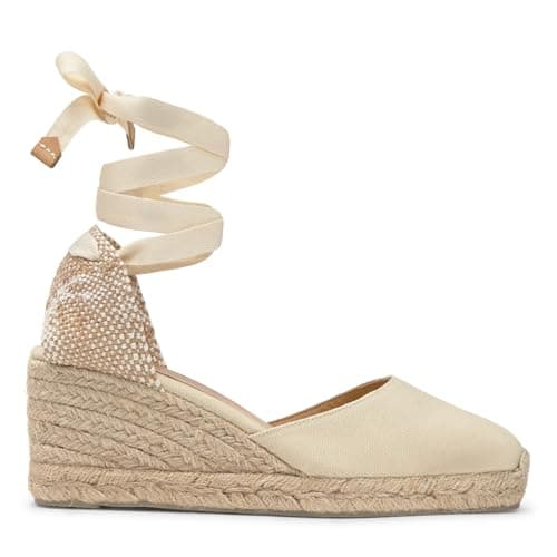 Image of Castañer Women's Carina/6/001 Espadrilles, Ivory (Ivory 203), 5.5 UK (38 EU)