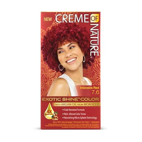 Image of Creme of Nature Argan Womens Gel Hair Colour 7.6 Intensive Red