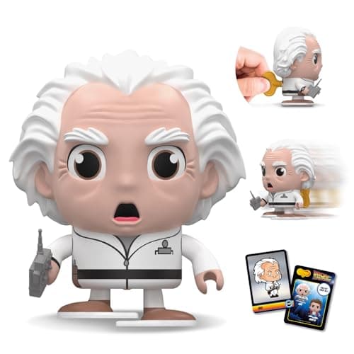 Image of WIND-UPZ Back To The Future: Doc Brown Collectable Wind-Up Walking Toy Figure with Remote Control Accessory - Official Merchandise - Toys for Kids & Adults - Movie Fans - for Collectors & Displays