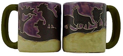 Image of Mara Stoneware Mug - Wolves - 16 oz