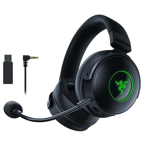 Image of Razer Kraken V3 Pro for PC - Wireless Gaming Headset with Haptic Technology (Sensory Touch Feedback, TriForce 50 mm Drivers, THX Spatial Audio, HyperSpeed Wireless) Black