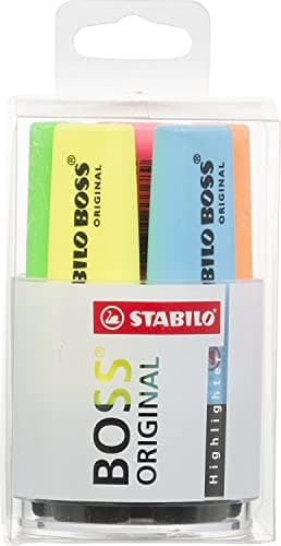 Image of Highlighter - STABILO BOSS ORIGINAL Tub of 6 Assorted Colours
