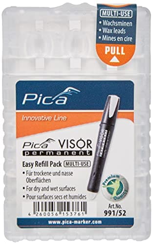 Image of Pica Visor Permanent Longlife Indutrial Marker Refills 4 pack White 991/52