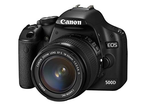 Image of Canon EOS 500D Digital SLR Camera (incl. EF-S 18-55 mm IS Lens Kit) (Renewed)