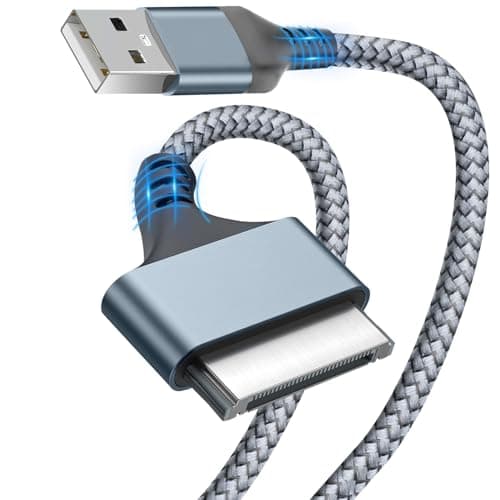 Image of MaxRenard iPod Charger Old iPhone Charger Cable USB to 30 Pin Fast Charging Cord Compatible with iPhone 4/4s/3G/3GS, iPad 1 2 3, iPod Touch/Classic/Nano, for Charging and Sync Data (1M/3FT)