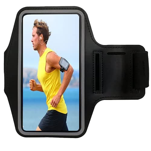 Image of Universal Sports Mobile Armband, Adjustable Sports Mobile Armband, Waterproof Phone Armband for Running, Fitness, Workouts, Gymnastics, Up to 6.5"