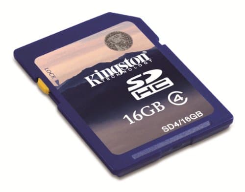 Image of Kingston SDHC 16GB Class 4 Flash Memory Card