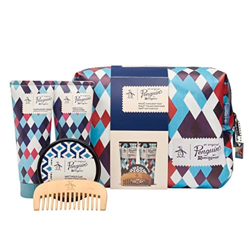 Image of Original Penguin Gift Set: Hair and Body Wash 100ml, Conditioner 100ml, Matte Hair Clay and Comb