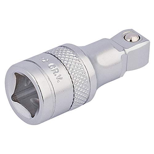 Image of Draper 16742 3/8-Inch Square Drive Satin Chrome 45 mm Wobble Extension Bar