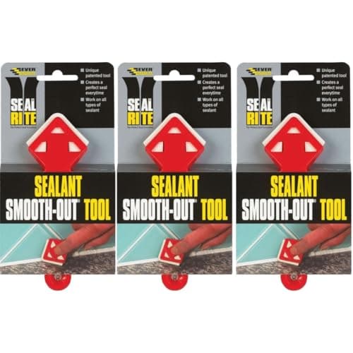Image of Seal Rite Sealant Smooth-Out Tool, Unique Patented Applicator, Works on All Sealant Types, Pack of 3