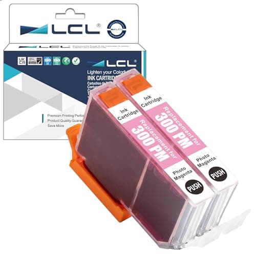 Image of LCL Compatible Ink Cartridge PFI-300 PFI-300PM (2Pack photo Magenta) Replacement for Canon imagePROGRAF PRO-300