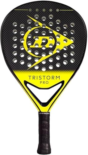 Image of DUNLOP Padel Bat Tristorm Pro, Black, Yellow, Grey, White