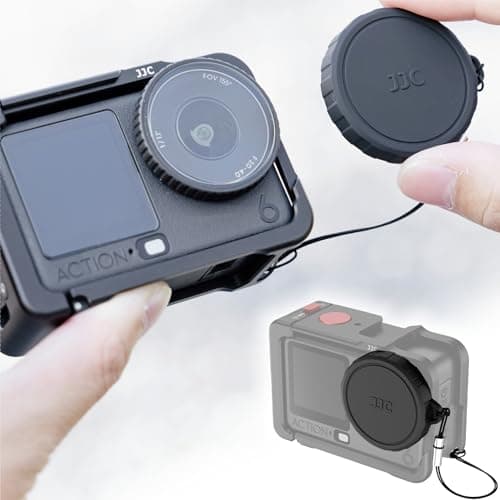 Image of JJC Silicone Osmo Action 6 Lens Cap Set,Lightweight Lens Cover for DJI Osmo Action 6,Soft Cap Cover for DJI Action6 Essential Enhanced Combo Protector with Anti-Loss String Action Camera Accessories