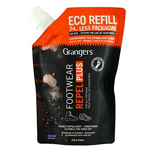 Image of Grangers Footwear Repel Plus Eco Refill | 275ml | Extend the life of the durable footwear proofer