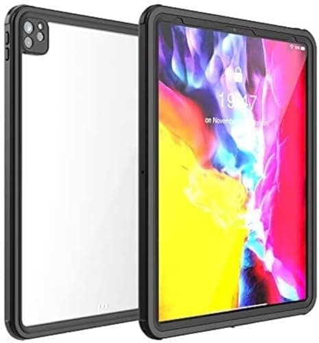 Image of AICase for New iPad Pro 12.9 2020 Waterproof Case,with Built-in Screen Protector Dustproof Submersible Full-Body Cover for 2020 iPad Pro 12.9 Inch 4th Generation