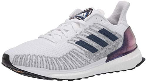 Image of adidas Women's Solar Boost St 19 W Running Shoe, White/Indigo/Solar Red, 5- M US