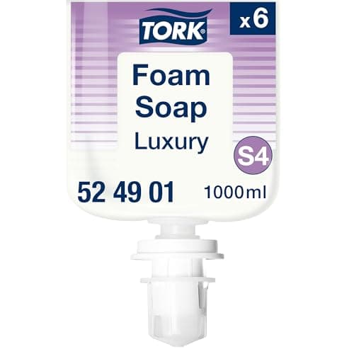 Image of Tork Luxury Foam Soap S4, Floral Scent, 6 x 1000ml, 524901