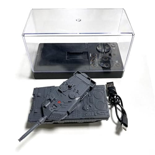 Image of wheelfun RC RTR Mini Tank Remote Control Battle Tank Toy Rotate Turret Infrared System Hobby Model for Adult Hobby(Gray)