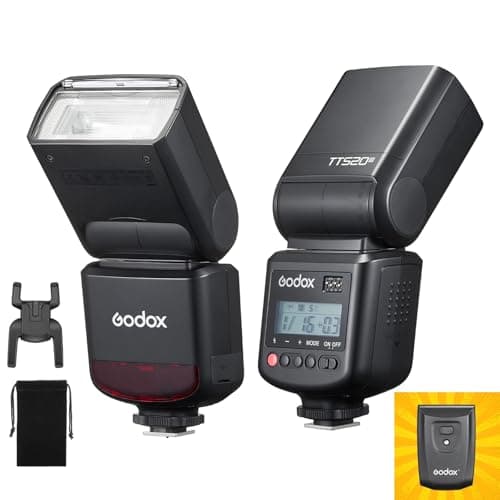 Image of GODOX TT520 III Universal Camera Flash Speedlite,with Wireless Trigger GN33 433MHz Wirekess Receiver,S1/S2 Modes,8 Power Levels, Compatible with Canon Nikon Pentax Olympus Fujifilm Panasonic Cameras