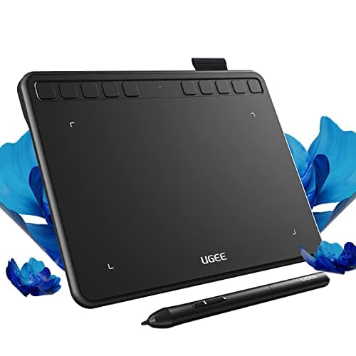 Image of Drawing Tablet, Portable Graphics Tablet with Battery-Free Stylus and 10 Shortcut Keys, 8192 Pressure Sensitivity Digital Graphics Drawing Pad for Windows/Mac/Linux/Android/Chrome OS/OSU