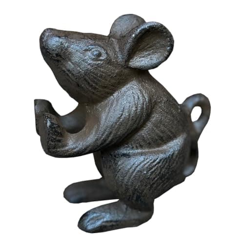 Image of Selections Cast Iron Mouse Decorative Doorstop Door Holder