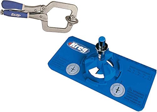 Image of Kreg New Tool Company - KHI-Hinge Concealed Hinge Jig and KHC-Premium Face Clamp