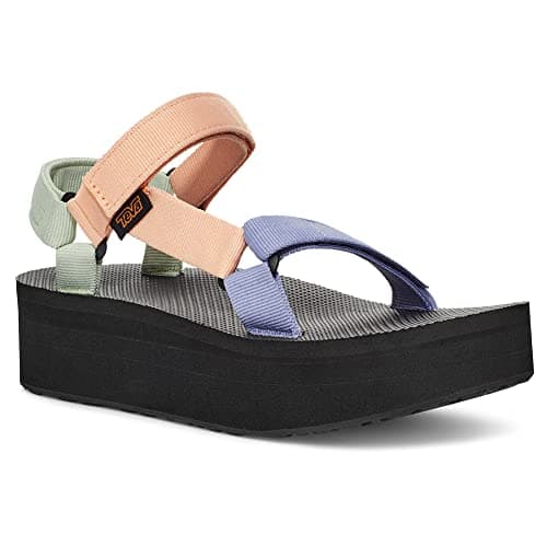 Image of Teva Women's Flatform Universal Sandal, Sherbert Multi, 7 UK
