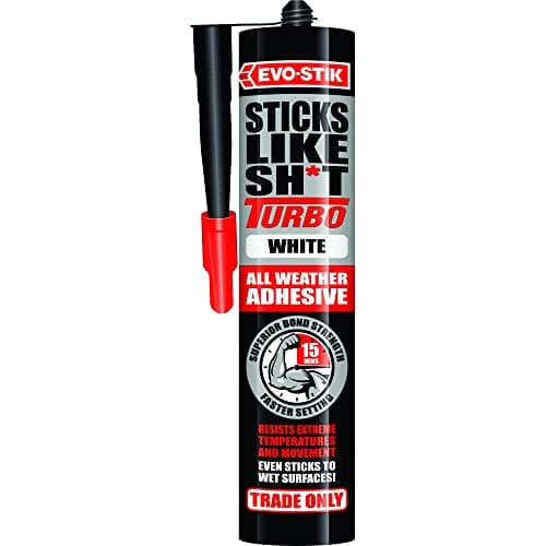 Image of Evo-Stik Sticks Like Sh*t Turbo Grab Adhesive White 290ml