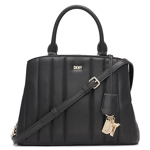 Image of DKNY Women's R24dzv45-bgd-1sz Satchel, Black/Gold