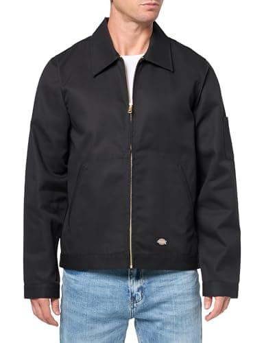 Image of Dickies Men's Unlined Eisenhower Jacket, Black, M