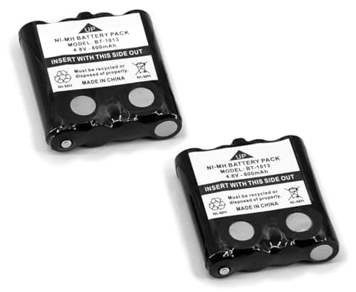 Image of SUNDELY® 2 X Battery for Motorola Radio TLKR T81 Hunter T80 T60 T50 T9 T8 T7 T6 T5 T4 T3 XT180 XTR446 IXNN4002A Walkie Talkie 800mAh 4.8V Rechargeable Replacement Ni-MH AAA Battery Pack