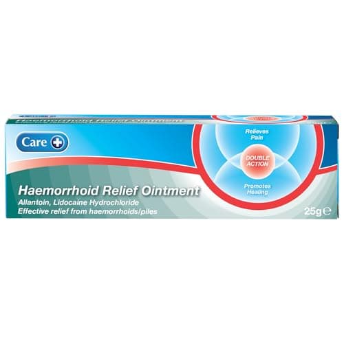 Image of Care Haemorrhoid Cream 25g, for The Relief of External Haemorrhoids, Double Action Ointment, Relieves Pain and Promotes Healing of Piles
