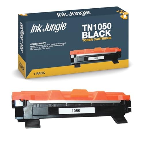 Image of TN1050 Black Toner Cartridge Compatible With Brother DCP-1510 DCP-1512 DCP-1610W DCP-1612W DCP-1612WVB HL-1110 HL-1112 HL-1112A HL-1210W HL-1212W HL-1212WVB MFC-1810 MFC-1910 MFC-1910W Printer 1 Pack