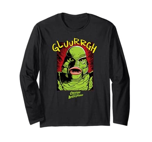 Image of Universal Monsters Creature from the Black Lagoon Comic Long Sleeve T-Shirt