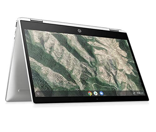 Image of HP Chromebook X360 14b-ca0004na 14 Inch Full HD Touch-screen Display, (Ceramic White) (Intel Pentium Silver N5000, 4 GB DDR4, 64 GB eMMC, (Renewed)