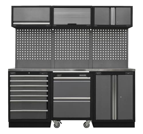 Image of Superline Pro 2.04m Storage System - Stainless Steel Worktop