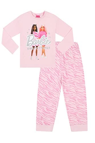Image of Barbie Girls Unstoppable Long Pink Pyjama Set (7-8 Years)