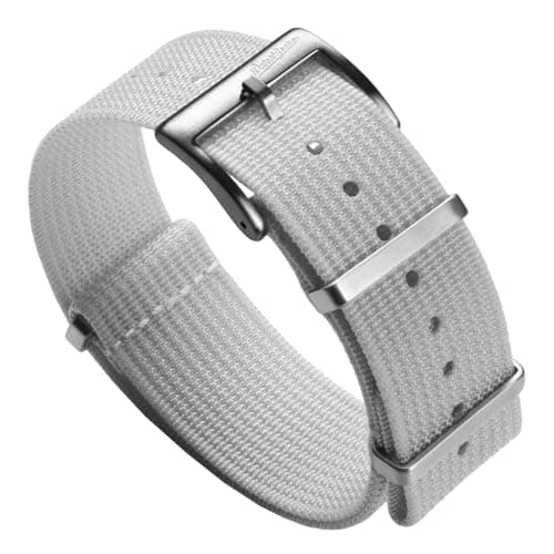 Image of WatchGecko Ridge British Military Watch Strap - White 20mm