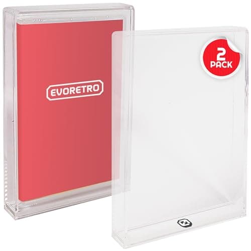 Image of Acrylic Display Case Compatible for Nintendo Switch Games - Clear Game Box Protector with UV Protection - 4MM Thick Protective Case for Retro Nintendo Switch Sports Game by EVORETRO (Pack of 2)