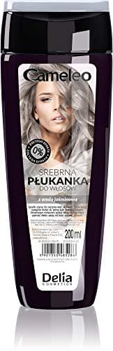 Image of Cameleo - Silver Hair Toner with Jasmine Water - Glamorous Tones with NO Yellow Shades - Semi Permanent Hair Dye - Blond, Platinum, Grey Hair - Beautiful Hair Colour & Care - Paraben Free - 200ml