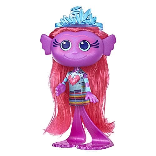 Image of DreamWorks Trolls World Tour Stylin' Mermaid Fashion Doll with Removable Dress and Tiara Accessory, Fashion Doll Toy for Girls